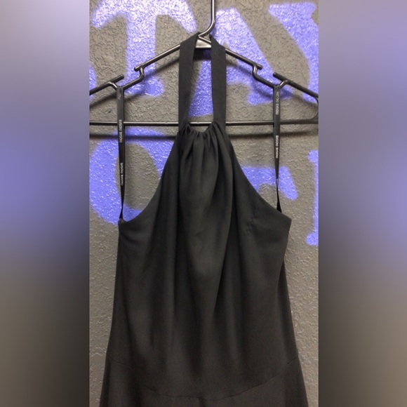 Solid Black No Shoulder Dress - Picture 3 of 6